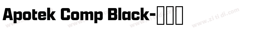 Apotek Comp Black字体转换